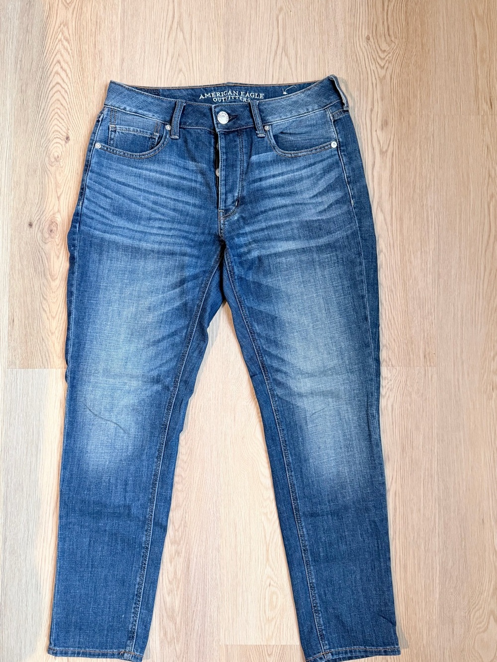 American Eagle Outfitters Straight Leg Blue Wash Jeans